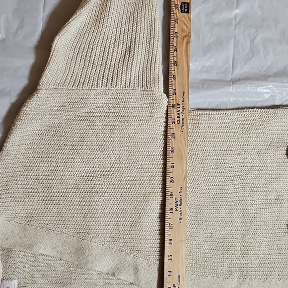 Auden Women's Open Front Sweater Robe with Pockets XL/XXL Oatmeal New - Picture 12 of 14